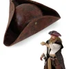 Pirathat til voksne, Halloween-hatte til voksne i kolonialstil, Tricorn-hat, egnet til Cherry-FF-