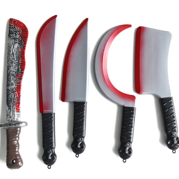 Plastik Halloween Hetes Statue Sickle Horror Cosplay Arm Prop A5