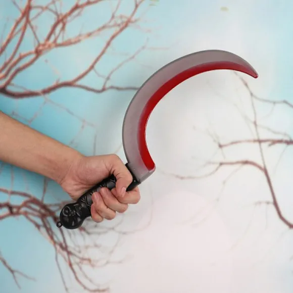 Plastik Halloween Hetes Statue Sickle Horror Cosplay Arm Prop A5