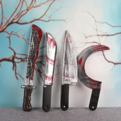 Plastik Halloween Hetes Statue Sickle Horror Cosplay Arm Prop A5