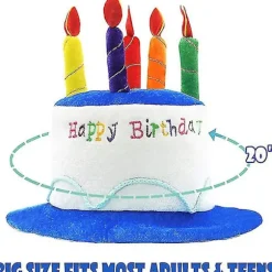 Plys Happy Birthday Kage Hat blue