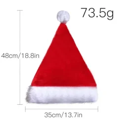 Plys Julepynt, LED-belyst Julehat, Julemandshat