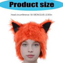 Plys Øre Hat Cosplay Kostume Hat Til Vinter Udendørs Aktivitet Koldt Vejr