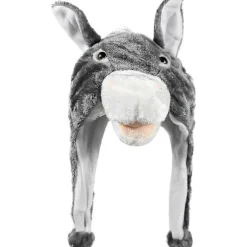 Plys Sjove Dyrehatte One Size Hue Polyester med Fleeceforing God Premium påske premium (LGL) Donkey