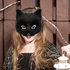 Plysmaske med rævehale og ører sæt, kattehale rævekostume cosplay kostume med katteører og potehandsker halloween cosplay grøn Høj kvalitet () green | Fyndiq