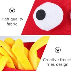 Pommes frites hat - Cosplay kok kostume - Hovedbånd til Halloween, karneval, fest - Foto rekvisitter