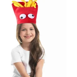 Pommes frites hat - Cosplay kok kostume - Hovedbånd til Halloween, karneval, fest - Foto rekvisitter