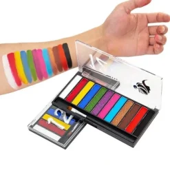 (Pow yeah!) 12 Farver VM Halloween Makeup Ansigtsmaling Jule Ansigtsmaling