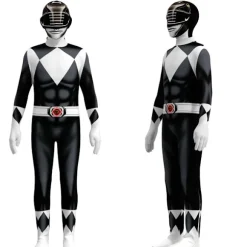 Power Ranger-kostumer til børn og voksne, cosplay-festkostume, Halloween-fødselsdagsgave blue-FF- blue 120