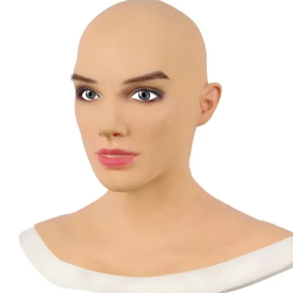 【PP】Halloween Maske Realistisk Kvinde Latex Maske Cosplay Dronning