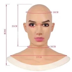 【PP】Halloween Maske Realistisk Kvinde Latex Maske Cosplay Dronning
