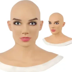 【PP】Halloween Maske Realistisk Kvinde Latex Maske Cosplay Dronning