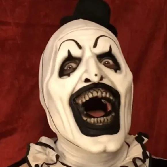 【PP】Terrifier 2 Art the Clown Maske Cosplay Kostume Maskerade rekvisitter A