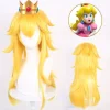 Princess Peach Paryk til Piger Cosplay Halloween Kostume{xh}