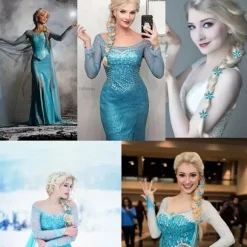 Prinsesse paryk til piger blond cosplay paryk flettet paryk cosplay paryk til piger, syntetisk hår piger blond paryk til kostumefest halloween paryk | Fyndiq
