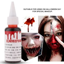 Professionel 30 ml Fake Blod Halloween Zombie Sår Ar Makeup