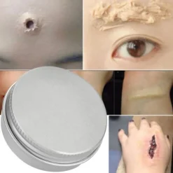Professionel Halloween Falsk Sår Ar Voks Makeup 01