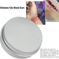 Professionel Halloween Scene Falsk Sår Ar Voks Makeup 01