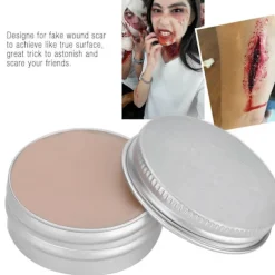 Professionel Halloween Scene Falsk Sår Ar Voks Makeup 01