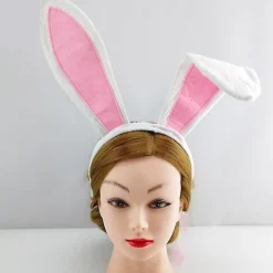 Påske Lang Bunny Ører Pandebånd Elskelig Kanin Dyr Cosplay Plys Hår Bøjle Bandana Ferie Fest Hår Tilbehør