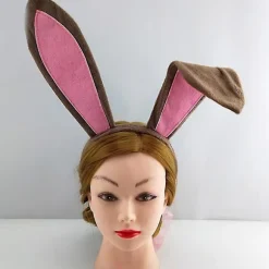 Påske Lang Bunny Ører Pandebånd Elskelig Kanin Dyr Cosplay Plys Hår Bøjle Bandana Ferie Fest Hår Tilbehør