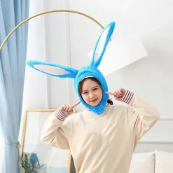 Påskehare Hat Plys Party Hat til Fest 1 stk. Blå Kanin Udklædning [HK]