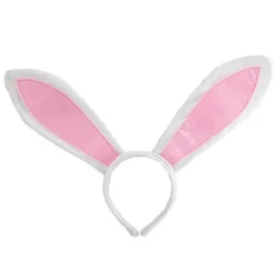 Påskehareører Hårbøjle, Zootopia Judy Hopps Cosplay Tilbehør, Kaninkostume Festrekvisit til Børn og Voksne WHITE