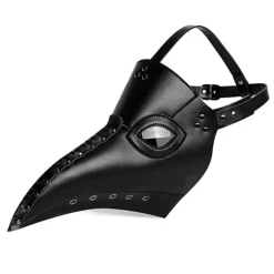 PU Læder Pestedoktor Maske til Halloween Steampunk Fuglemasker Lang Næse Kostume Rekvisitter Cosplay Maskeradefest