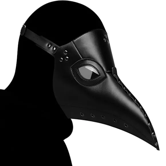PU Læder Pestedoktor Maske til Halloween Steampunk Fuglemasker Lang Næse Kostume Rekvisitter Cosplay Maskeradefest