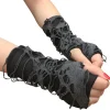 Punk fingerløse handsker til kvinder til cosplay, Halloween