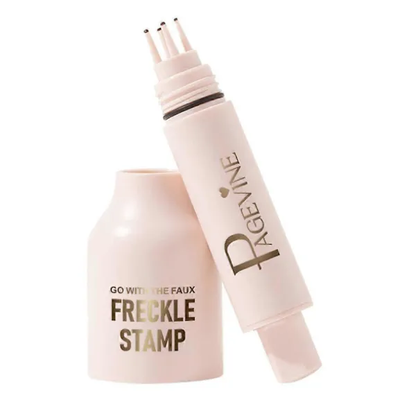 5-punkts naturlig fregnestempelpen, hurtigtørrende vandtæt fregne makeup pen til kvinder MEDIUM