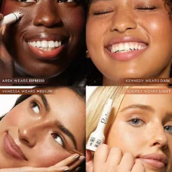 5-punkts naturlig fregnestempelpen, hurtigtørrende vandtæt fregne makeup pen til kvinder MEDIUM