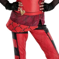 Rød paryk til piger, Descendants 4 The Rise of Red Kostume Tilbehør, CJY en-US