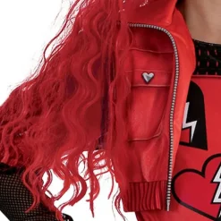 Rød paryk til piger, Descendants 4 The Rise of Red Kostume Tilbehør, CJY en-US