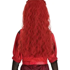 Rød paryk til piger, Descendants 4 The Rise of Red Kostume Tilbehør, CJY en-US