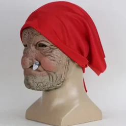 Rødhætte rygende bedstemor gammel kvinde maske festrekvisitter Halloween