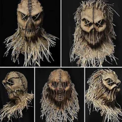 Rædselsmaske til Halloween Dekoration Covid Maske Hovedbeklædning Sjove Rekvisitter Horror Maskerade Skrækindjagende Maske A_yux A