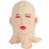 Realist Old Man Old Lady Hoveddækning Hovedbeklædning Latex Hovedbeklædning til Karneval Halloween Cosplay Party Kostume Maskerade Rekvisitter