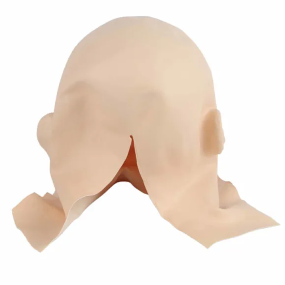 Realist Old Man Old Lady Hoveddækning Hovedbeklædning Latex Hovedbeklædning til Karneval Halloween Cosplay Party Kostume Maskerade Rekvisitter