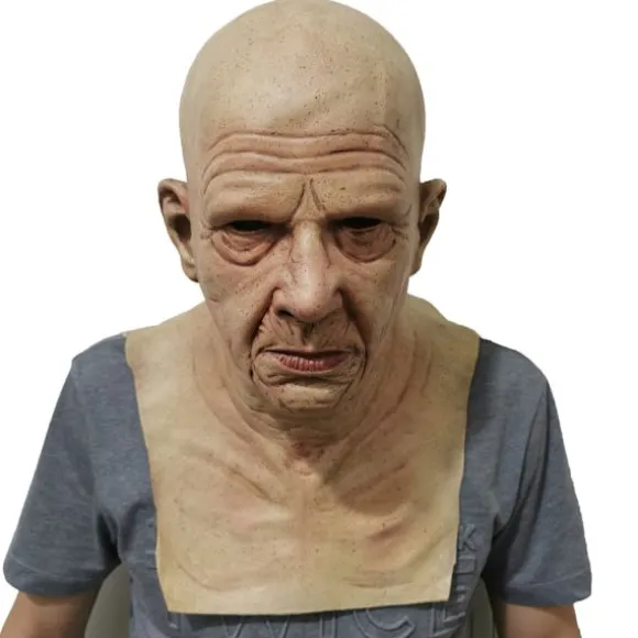 Realistisk Latex Ansigtsmaske til Mænd Mænds Udklædning Halloween Festartikler (1)