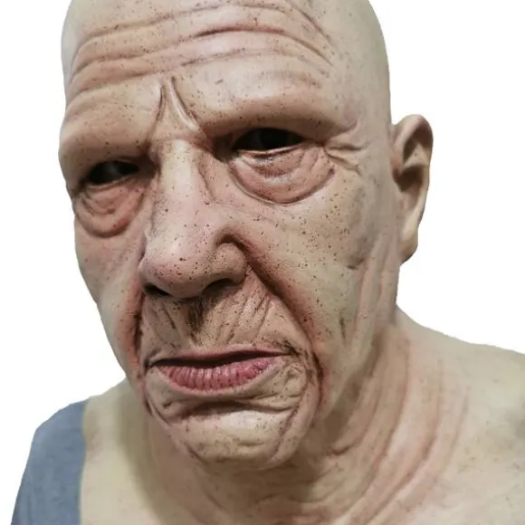 Realistisk Latex Ansigtsmaske til Mænd Mænds Udklædning Halloween Festartikler (1)