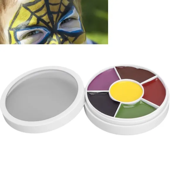 Realistisk makeup-palette, blå mærke-hjul med lyse farver til professionel SFX, langtidsholdbar special effects-makeup til scene, film, cosplay og