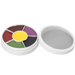 Realistisk makeup-palette, blå mærke-hjul med lyse farver til professionel SFX, langtidsholdbar special effects-makeup til scene, film, cosplay og