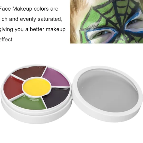 Realistisk makeup-palette, blå mærke-hjul med lyse farver til professionel SFX, langtidsholdbar special effects-makeup til scene, film, cosplay og