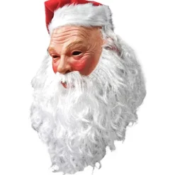 Realsitisk Julemand Latex Maske Julekostume 45*25CM