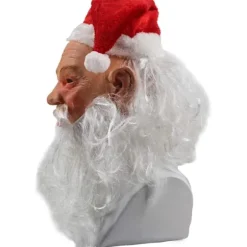 Realsitisk Julemand Latex Maske Julekostume 45*25CM