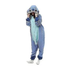 Regnbuehorn Monster Stitch Tøj Pyjamas Jumpsuit Nattøj Dyr Hættetrøje - Perfekt blå .. blue 85cm