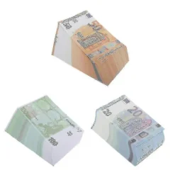 Rekvisitpenge, Premium Kvalitets Legepenge, Pakke Med 300 Stykker, Kopi 100/50/20 Euro Hy (FMY)