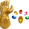 REMAKE IC LED Lysende Infinity Gauntlet Thanos Handsker med Aftagelige Magnetiske Infinity Stene