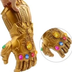 REMAKE IC LED Lysende Infinity Gauntlet Thanos Handsker med Aftagelige Magnetiske Infinity Stene